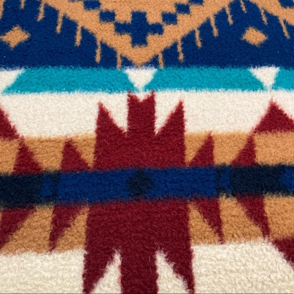 Vtg VUTEKS Blanket Throw in Aztec Western pattern. Yugoslavia 60x80 1980’s - Picture 6 of 7
